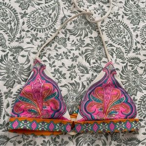 Victoria’s Secret Vintage Paisley Bikini Top Mermaidcore